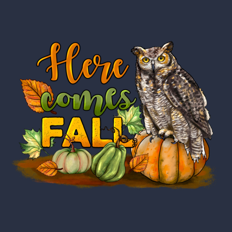 Here Comes Fall Owl Heavyweight Sweatshirt by LillyAllenDesigns | Teevron