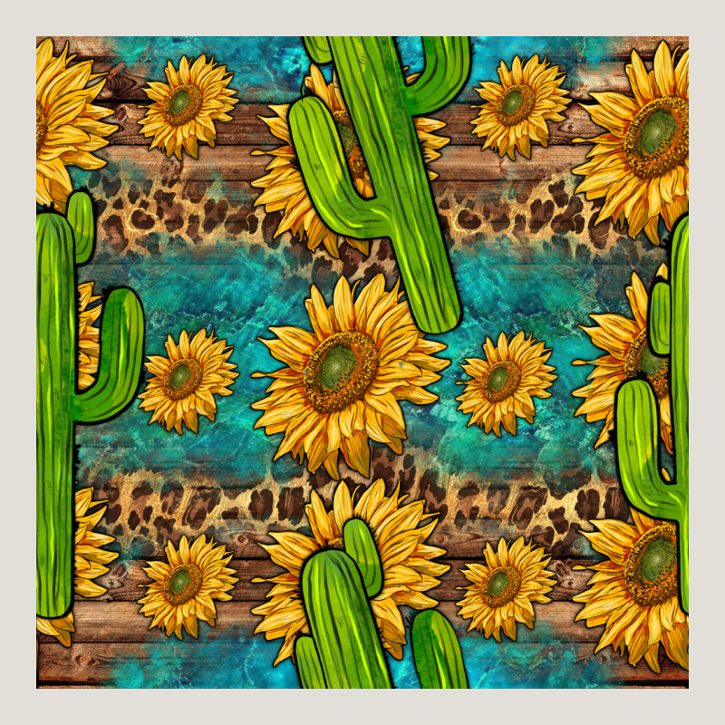 Sunflower And Cactus Seamless Pattern Heavy Core Tee by BundleAndBundleShop | Teevron