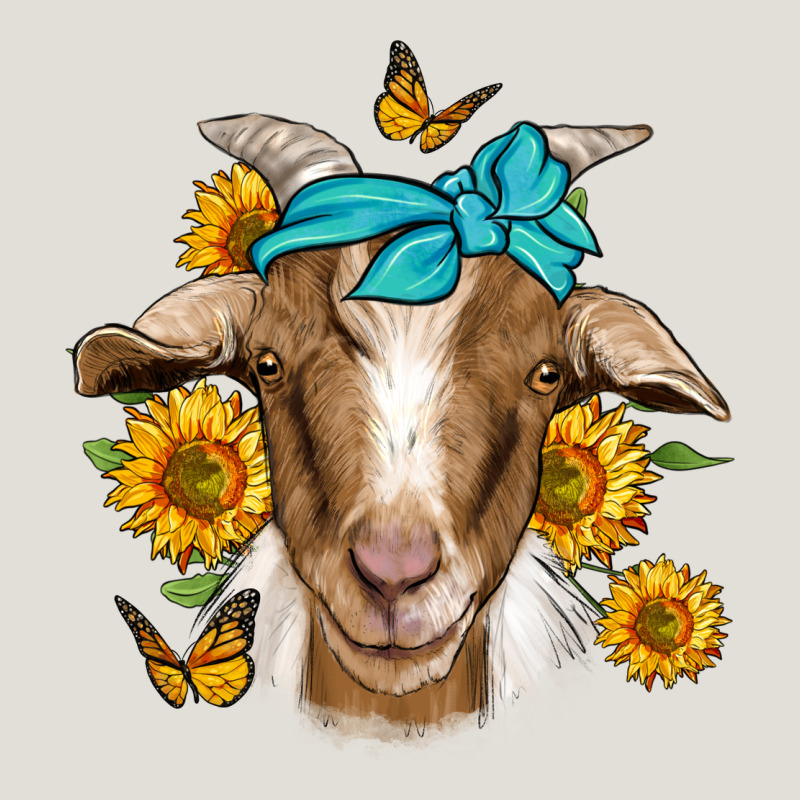 Sunflower Bandana Goat Heavy Core Tee by Jasminsmagicworld | Teevron