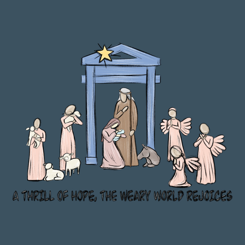 A Thrill Of Hope Nativity Urban Heavy Tee by MaliasSmallBusiness | Teevron