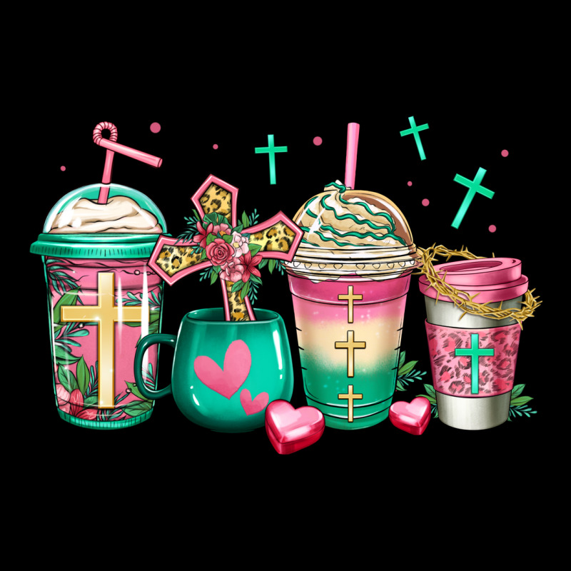 Religious Christian Coffee Cups Ladies Tee by Jasminsmagicworld | Teevron
