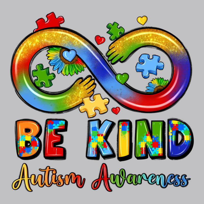 Be Kind Autism Awareness Infinity Symbol Long Sleeve Tee by LillyAllenDesigns | Teevron