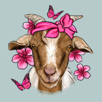 Pink Floral Bandana Goat Heavy Core Tee | Teevron