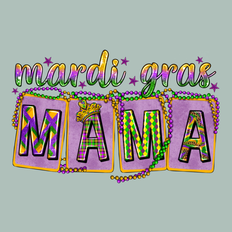 Mardi Gras Mama With Beads Heavyweight Hoodie by HowdyJamesFarm | Teevron