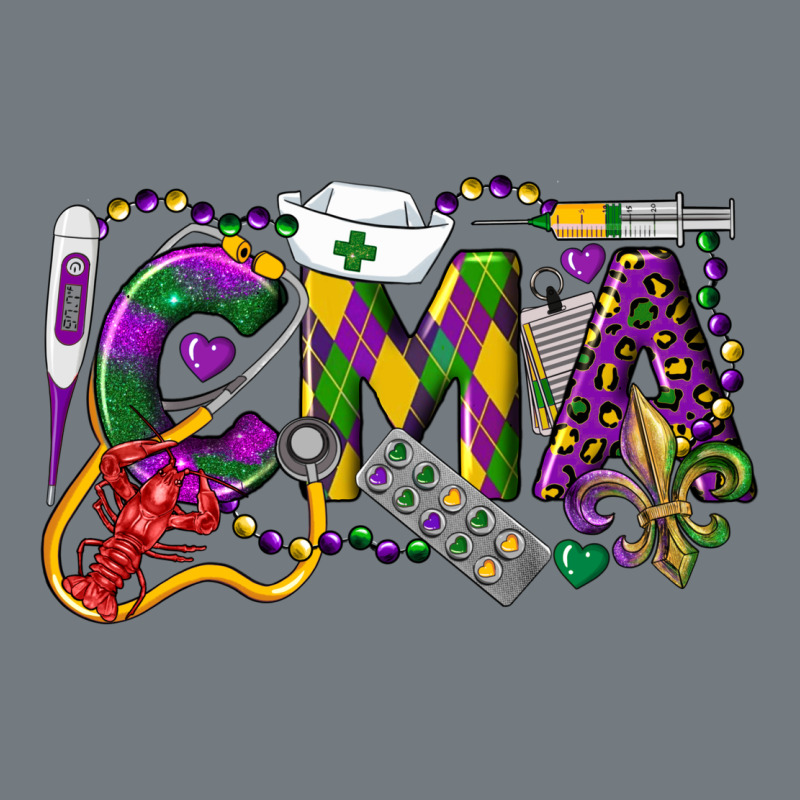 Cma Certified Medical Assistant Mardi Gras Heavyweight Sweatshirt by LillyAllenDesigns | Teevron