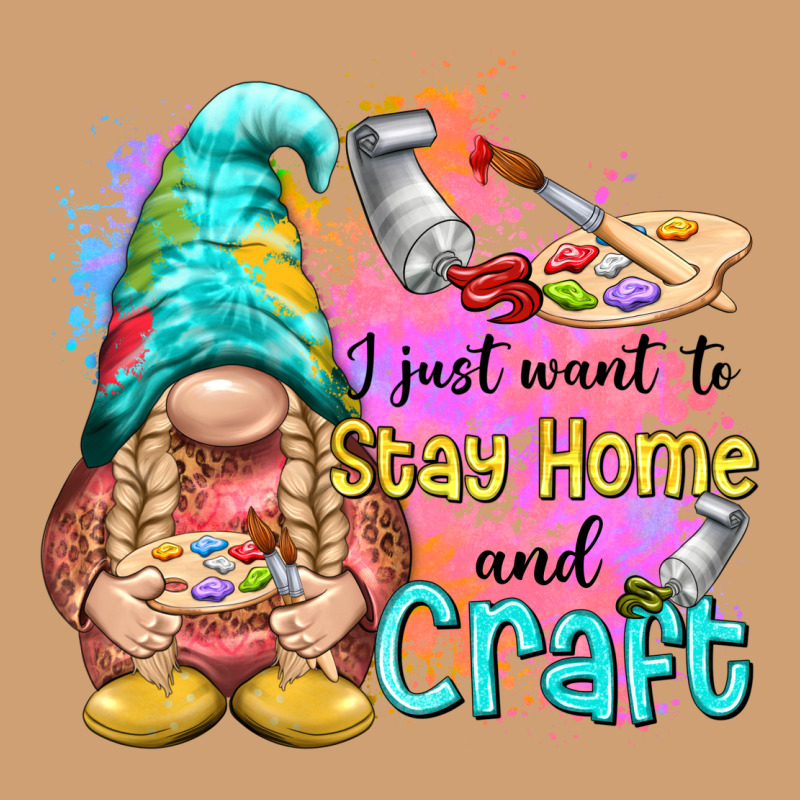I Just Want Stay Home And Craft Vintage Tee by NancyCooperArtShop | Teevron