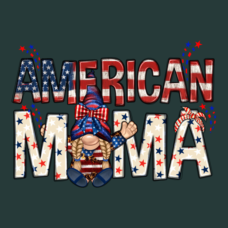 American Mama With Gnome Mothers Day Premium Sweatshirt by HowdyJamesFarm | Teevron