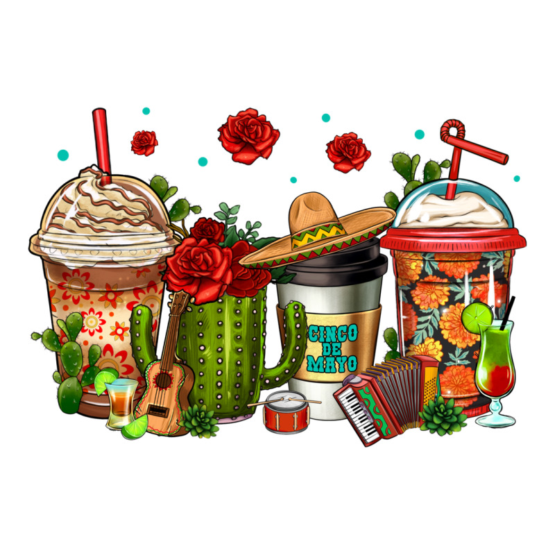 Cinco De Mayo Coffee Cups Ladies Tee by Jasminsmagicworld | Teevron