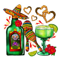 mexican tequila margarita and maracas | Teevron