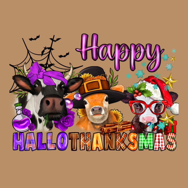 Happy Hallothanksmas Cows  Nancy Vintage Hoodie by NancyCooperArtShop | Teevron