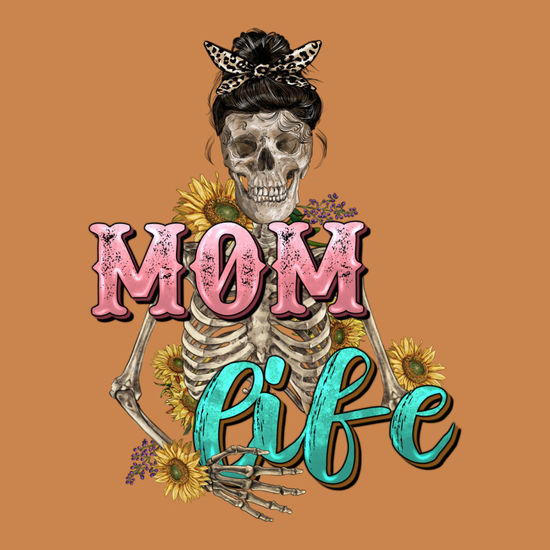 Mom Life With Skull Mother's Day Heavyweight Hoodie by CowGirlArtShop | Teevron