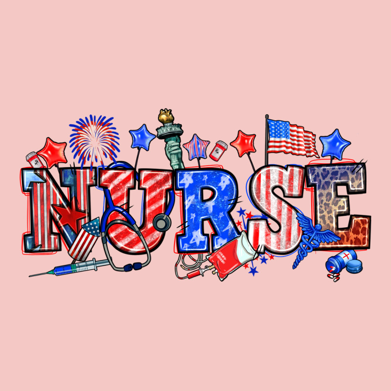 4th Of July Nurse Urban Heavy Tee by NancyCooperArtShop | Teevron