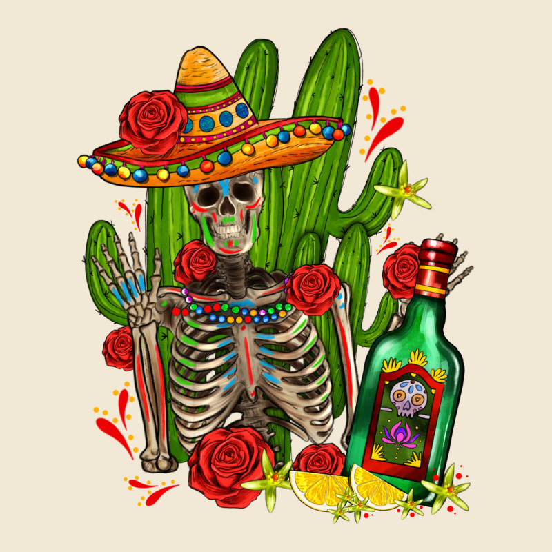Skeleton With Sombrero And Tequila Premium Tee by AdoDesignShop | Teevron