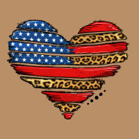 American Leopard Brushstroke Heart Vintage Hoodie | Teevron