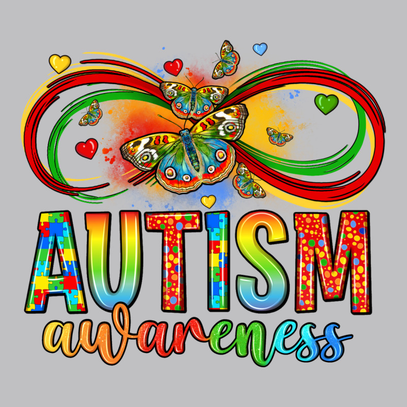 Autism Awareness Butterfly Infinity Symbol Long Sleeve Tee by LillyAllenDesigns | Teevron