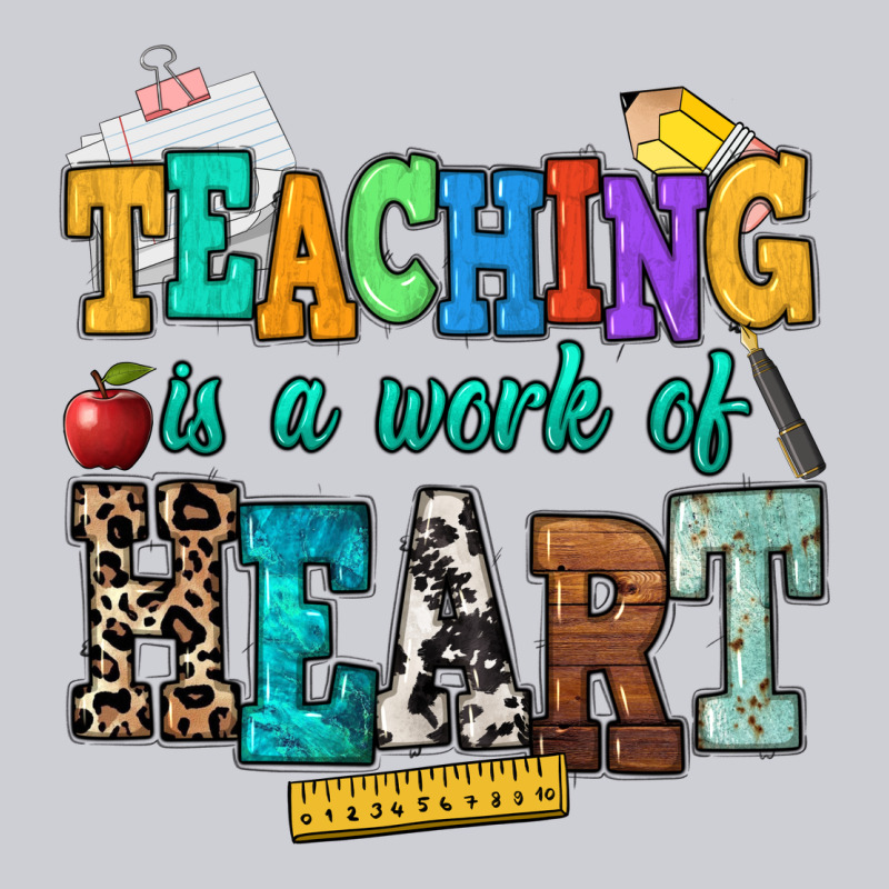 Teaching Is A Work Of Heart Classic Tee by NancyCooperArtShop | Teevron