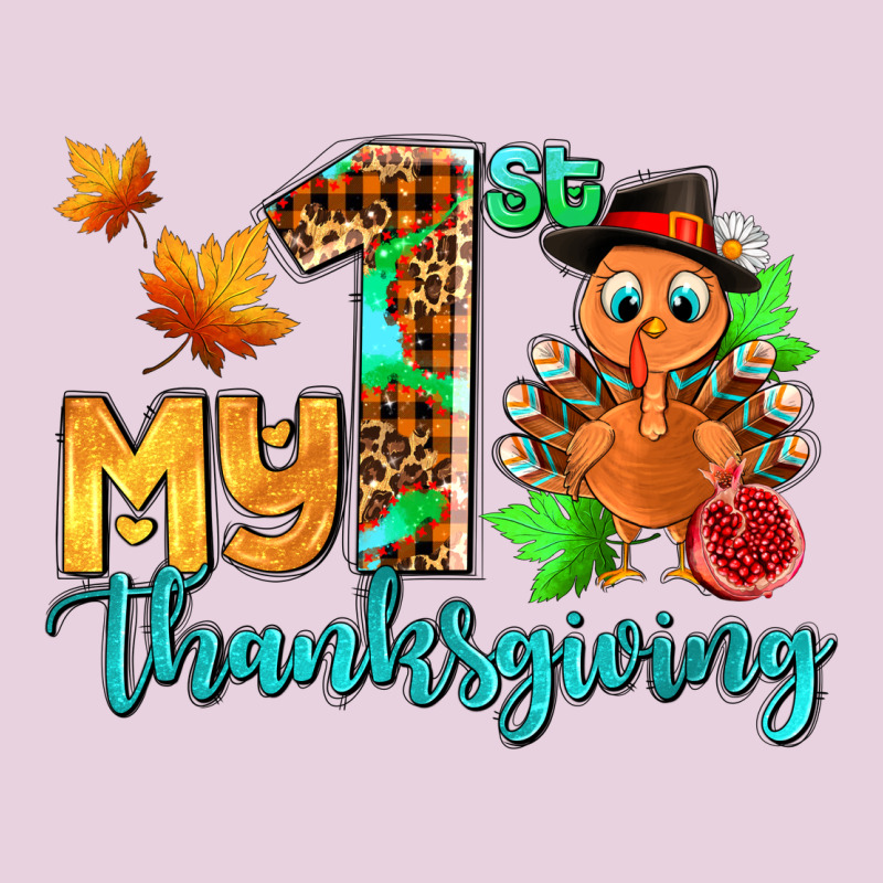 My First Thanksgiving With Turkey Ladies Tee by AdoDesignShop | Teevron