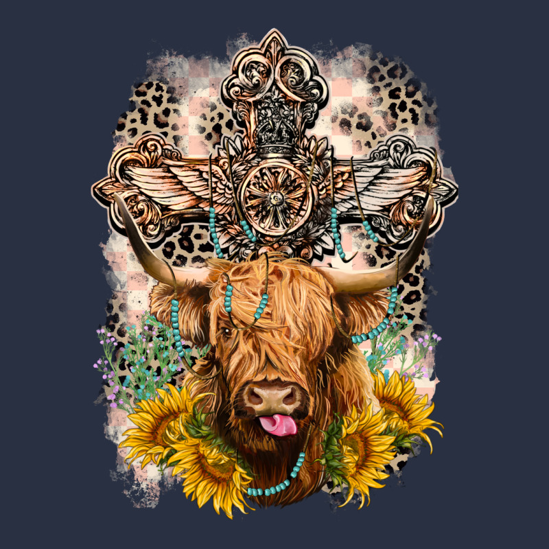 Western Heifer Cow With Crosses Heavyweight Sweatshirt by LillyAllenDesigns | Teevron