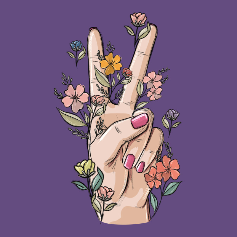Hand Peace Sign Vintage Hoodie by MaliasSmallBusiness | Teevron