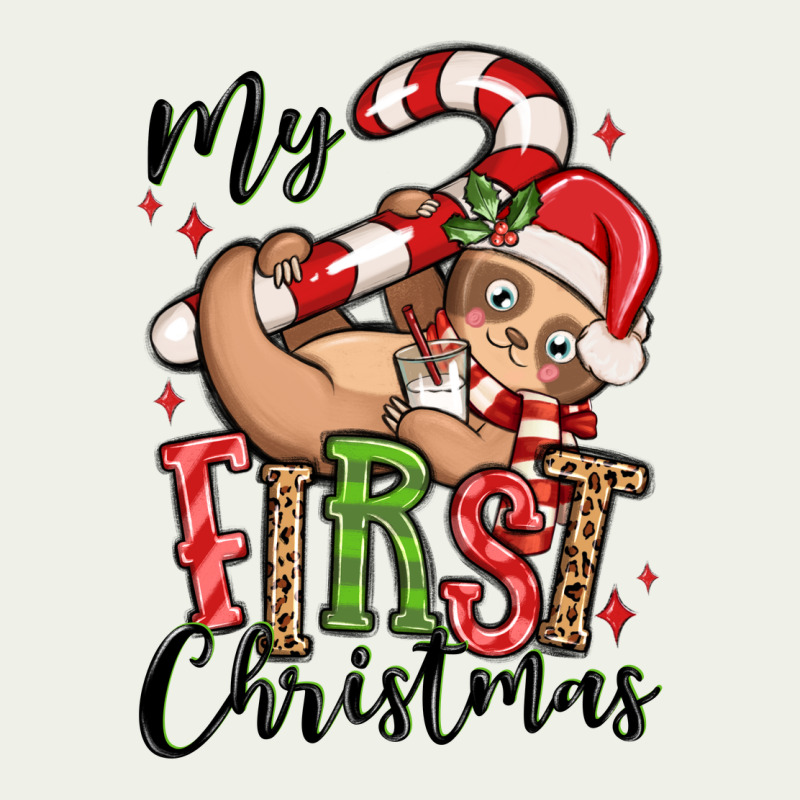 My First Christmas Cute Christmas Sloth Urban Heavy Tee by MaliasSmallBusiness | Teevron