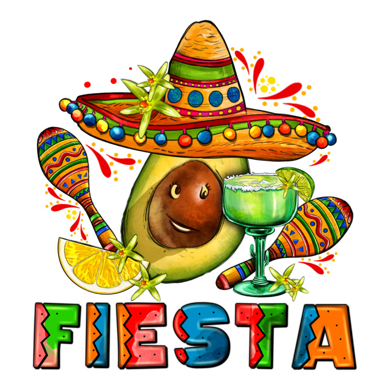 Fıesta With Avocado And Sombrero Premium Tee by AdoDesignShop | Teevron