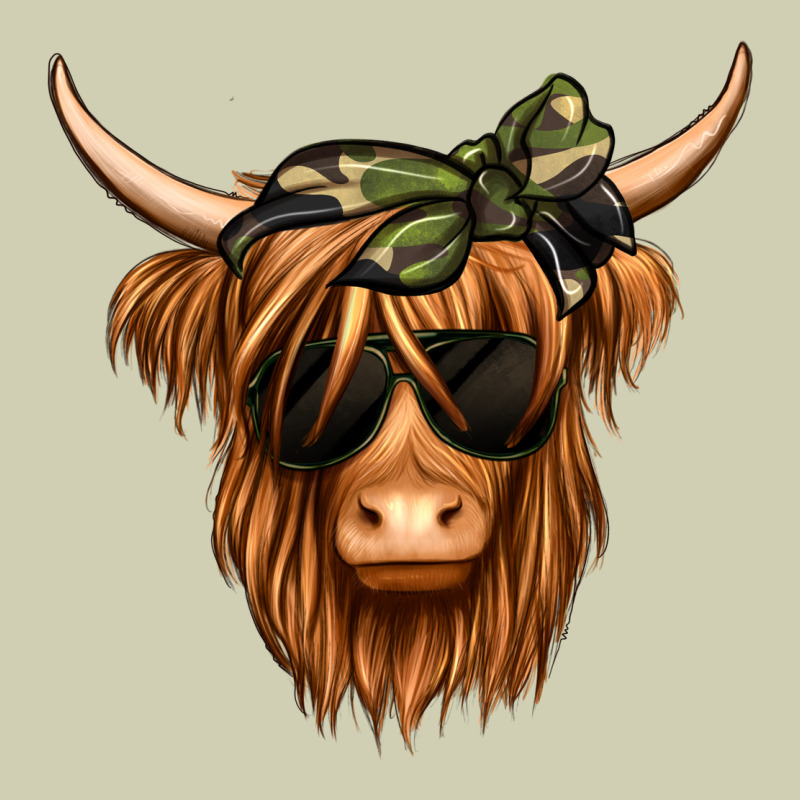 Camouflage Long Haired Cow Heavy Core Tee by Jasminsmagicworld | Teevron
