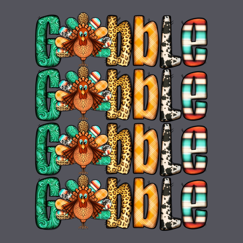 Gobble Till You Wobble Thanksgiving Turkey Vintage Hoodie by NancyCooperArtShop | Teevron