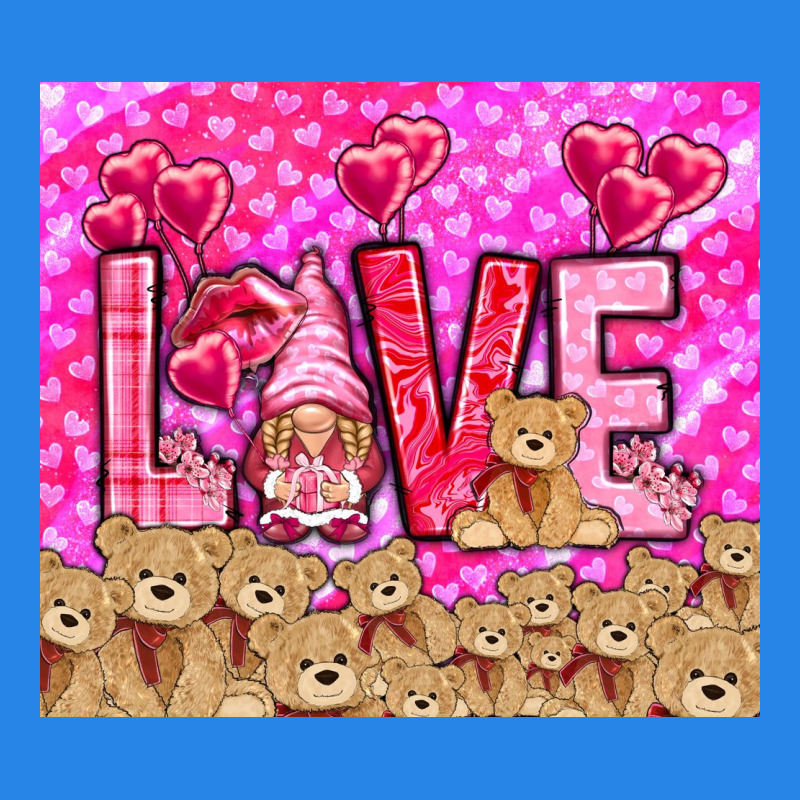 Love Gnome With Bear Tumbler Valentine's Day Premium Hoodie by HowdyJamesFarm | Teevron