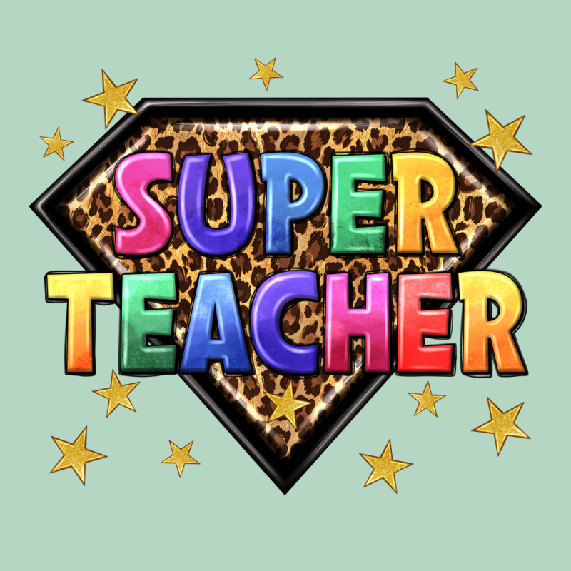 Super Teacher With Leopard Classic Tee by NancyCooperArtShop | Teevron