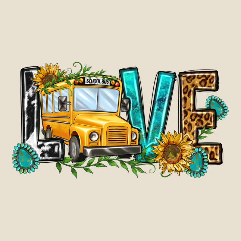 School Bus Love Urban Heavy Tee by NancyCooperArtShop | Teevron