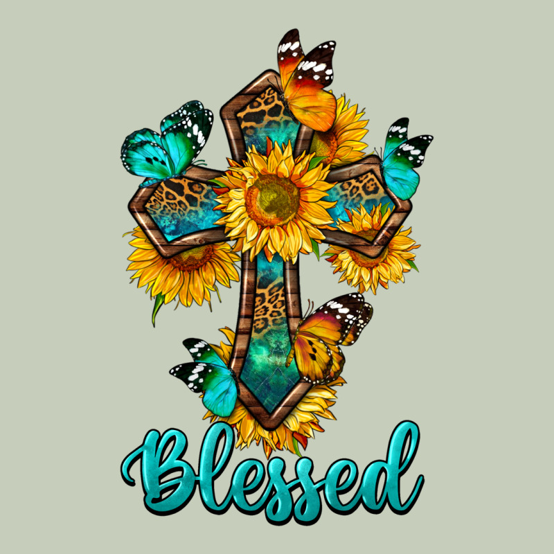 Cross With Butterfly Blessed Ladies Tee by BundleAndBundleShop | Teevron