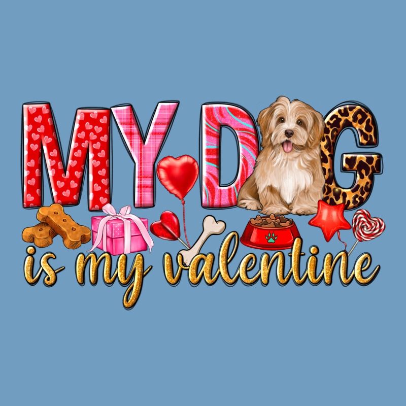 My Dog Is My Valentine Urban Heavy Tee by NancyCooperArtShop | Teevron