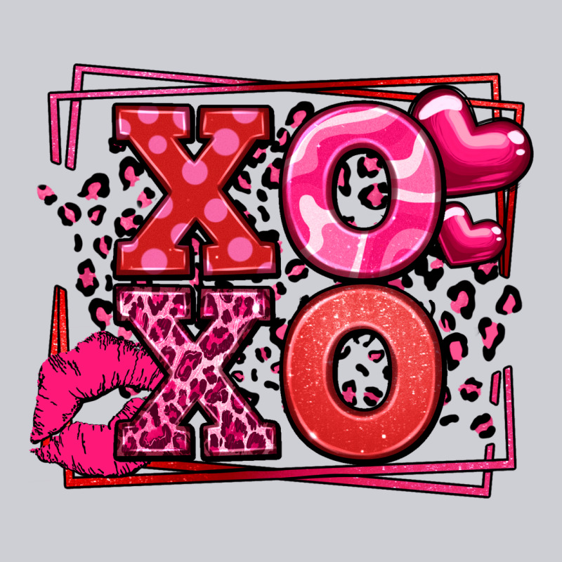 Xoxo Valentine's Day Leopard Frame Heavyweight Sweatshirt by LillyAllenDesigns | Teevron