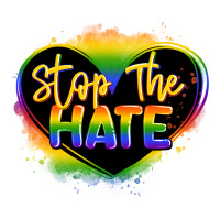 stop the hate pride lgbtq heart | Teevron
