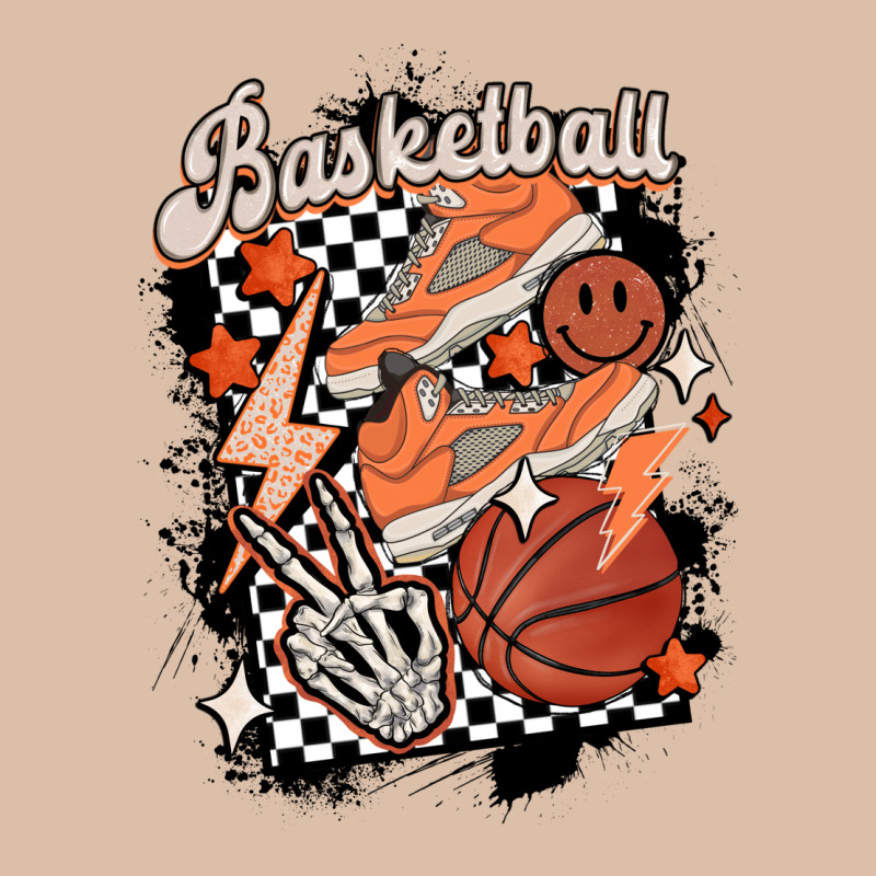 Checkered Retro Basketball Urban Heavy Tee by MaliasSmallBusiness | Teevron