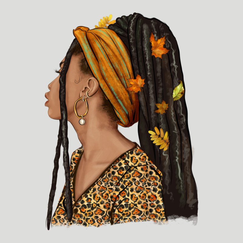 Fall Afro Woman Zipper Hoodie by NancyCooperArtShop | Teevron
