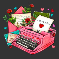 pink typewriter and letters | Teevron