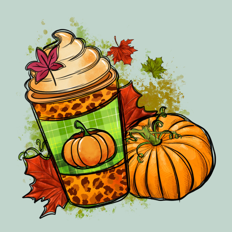 Fall Pumpkin Coffee Zipper Hoodie by NancyCooperArtShop | Teevron