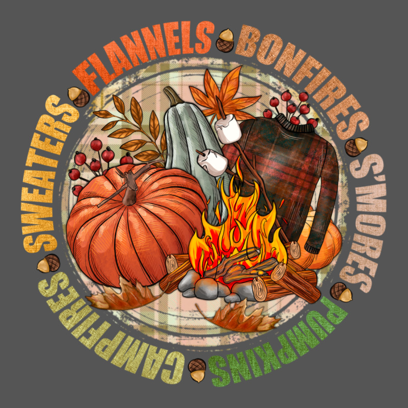Bonfires Flannels Smores Campfires Pumpkin Zipper Hoodie by NancyCooperArtShop | Teevron