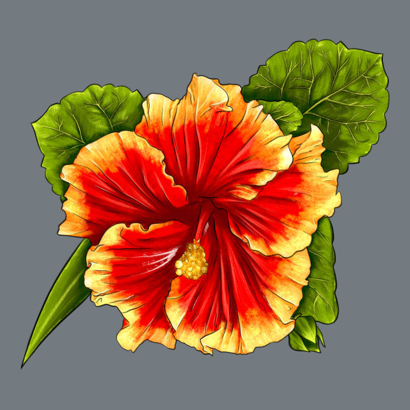 Hawaiian Hibiscus Flower Heavyweight Sweatshirt by LillyAllenDesigns | Teevron