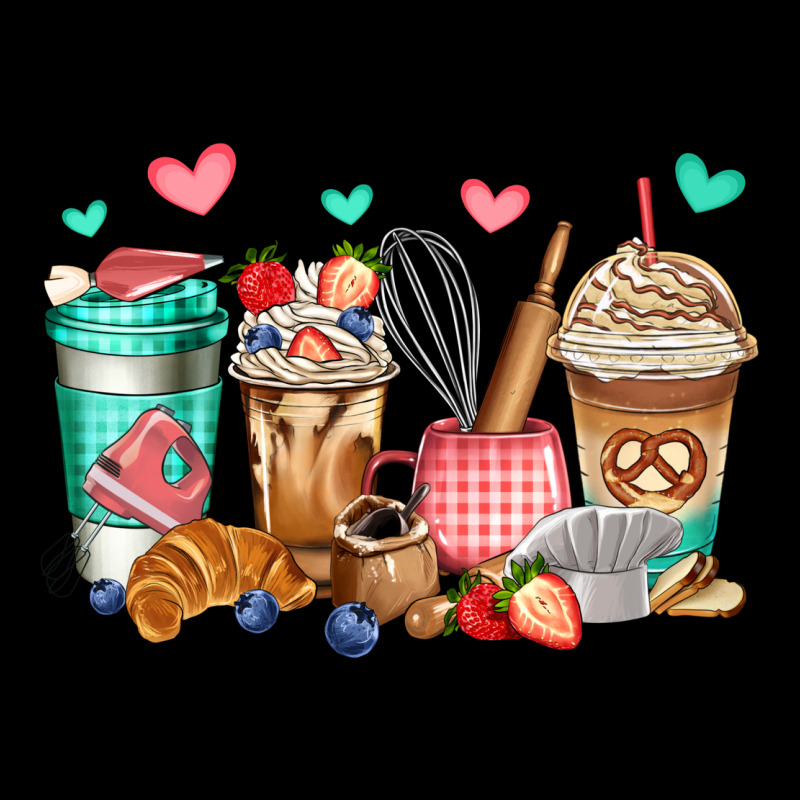 Baking Coffee Cups Ladies Tee by Jasminsmagicworld | Teevron