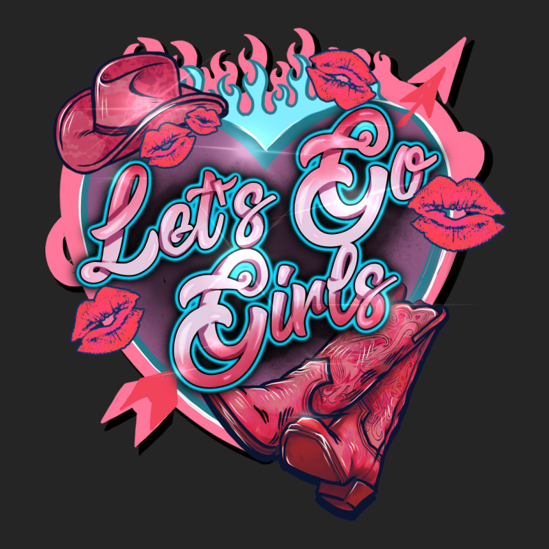 Let's Go Girls Pink Valentine's Day Premium Hoodie by HowdyJamesFarm | Teevron