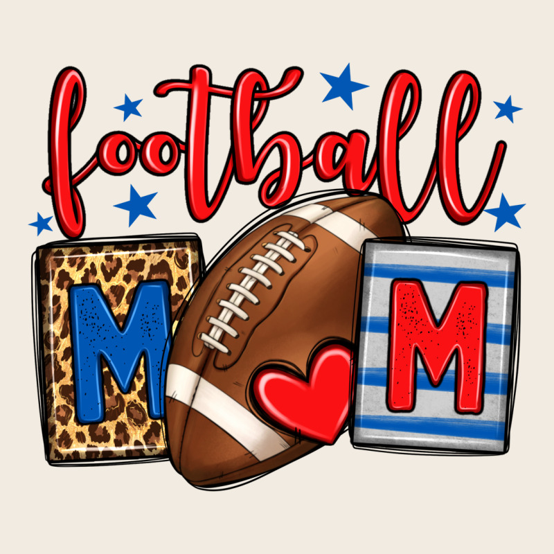 Football Mom Red And Blue Team Color Mother's Day Premium Sweatshirt by HowdyJamesFarm | Teevron