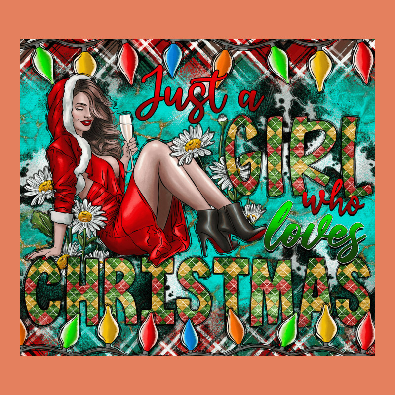 Just A Girl Who Loves Christmas Classic Tee by CowhideDigitalArt | Teevron