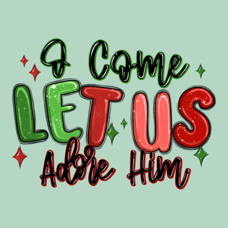 O Come Let Us Adore Him Christmas Classic Tee by MaliasSmallBusiness | Teevron