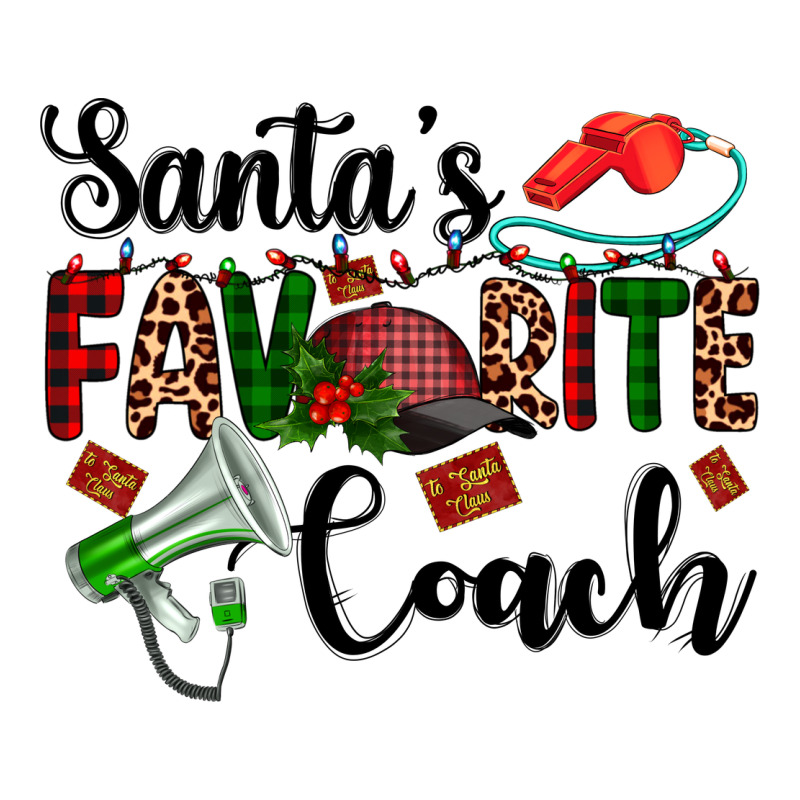Santa's Favorite Coach Ladies Tee by AdoDesignShop | Teevron