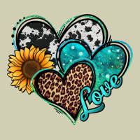 Turquoise Sunflower Hearts Heavy Core Tee | Teevron