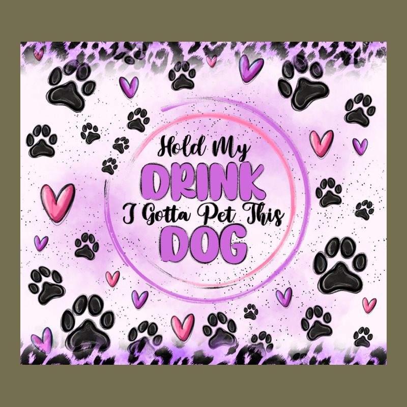 Hold My Drink I Gotta Pet This Dog Vintage Hoodie by MaliasSmallBusiness | Teevron
