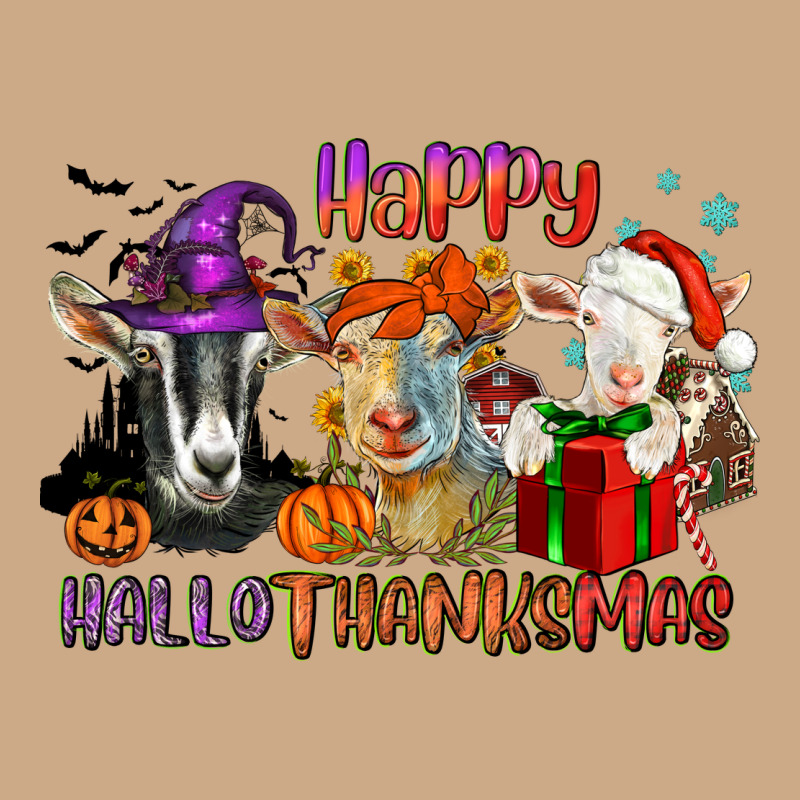 Happy Hallothanksmas Goats Vintage Hoodie by NancyCooperArtShop | Teevron