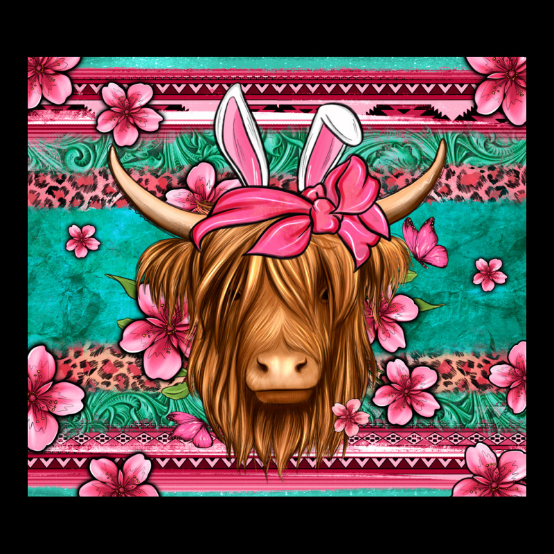 Easter Longhaired Cow Ladies Tee by Jasminsmagicworld | Teevron